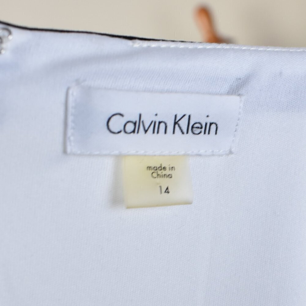 Calvin Klein Color Block Sheath Dress - 14 - Picture 10 of 10